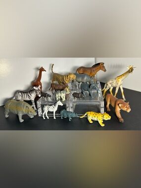 Assorted Safari Animal Toy Figures